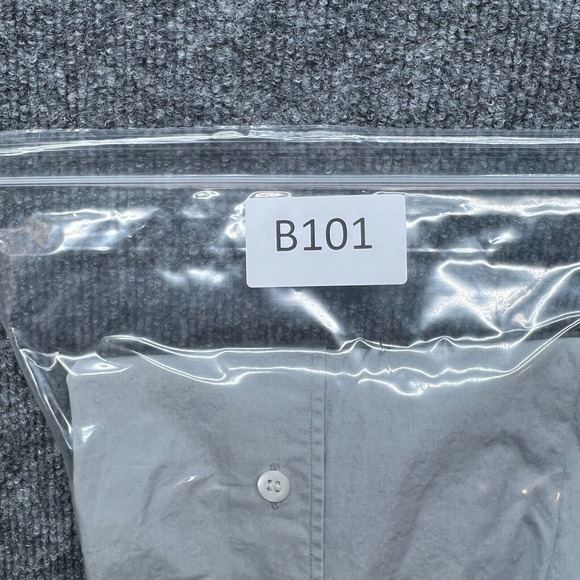 Dries Van Noten Shirt Men's Size EU 50- US 40 Grey Button Down Dress Solid - Picture 11 of 11